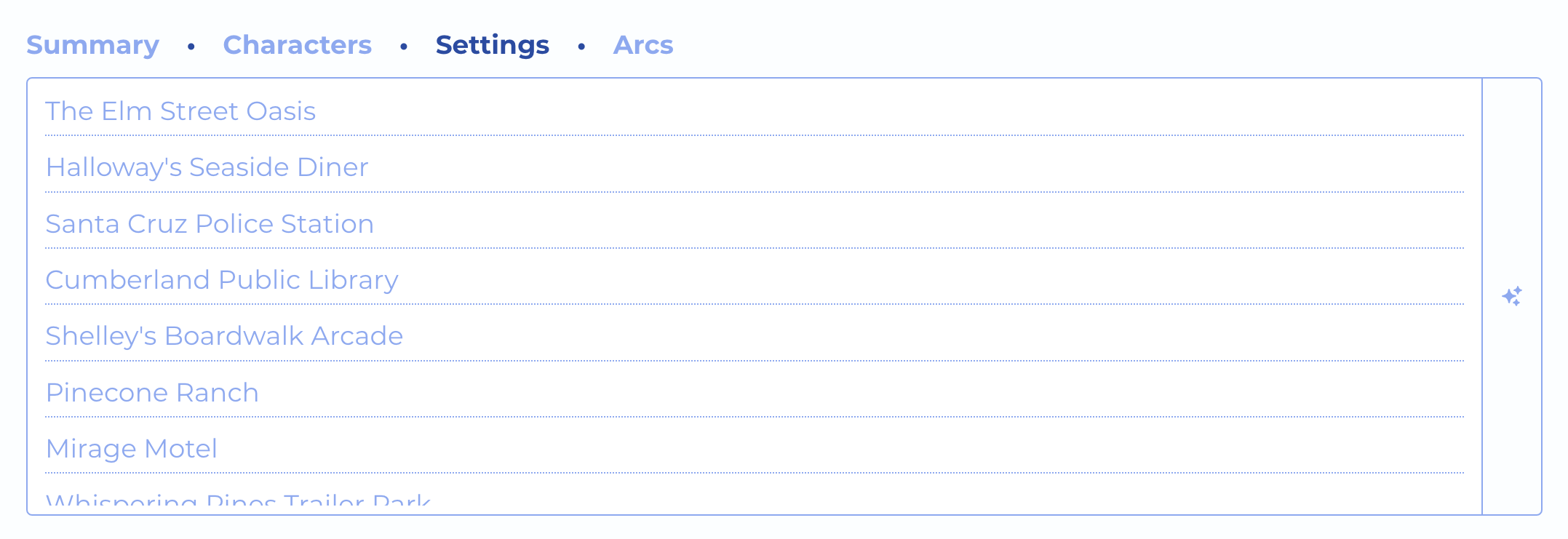 Lore Form - Settings