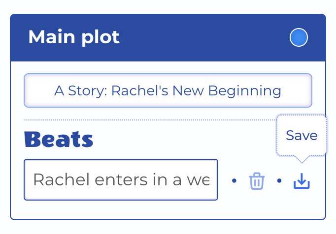 Blend View - Save a Plotline Beat