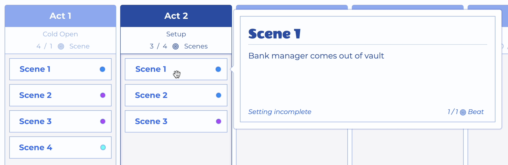 Blend View - Both Acts Renumbered